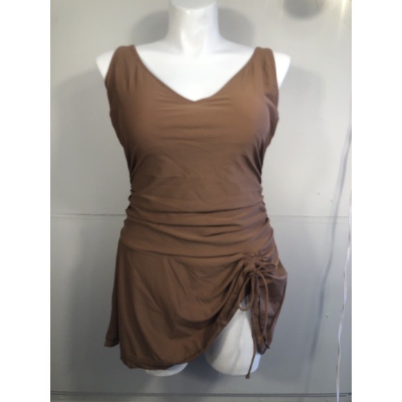 B2prity One Piece Swimdress Swimsuits Women Tummy Control Swim Dress Skirt XXL - Picture 2 of 12